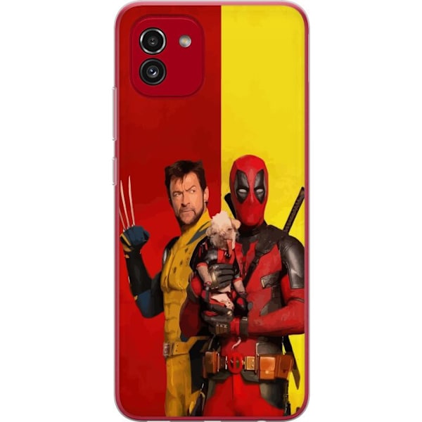 Samsung Galaxy A03 Genomskinligt Skal Deadpool & Wolverine