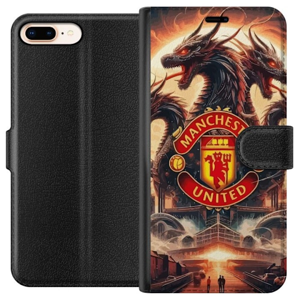 Apple iPhone 7 Plus Plånboksfodral Manchester United