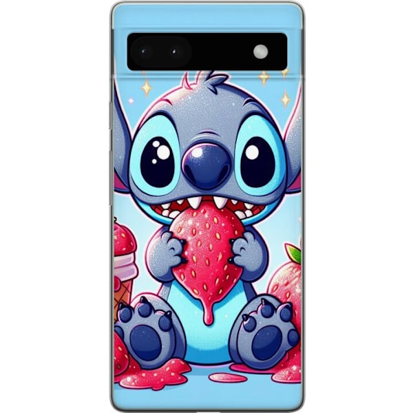 Google Pixel 6a Läpinäkyvä kuori  Stitch mansikka