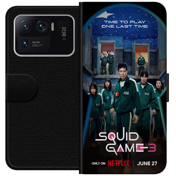 Xiaomi Mi 11 Ultra Plånboksfodral Squid Game Säsong 3 Seriefigurer Populärt TV Serie Motiv Ikoner Spänning Drama Asiatisk Design Trend