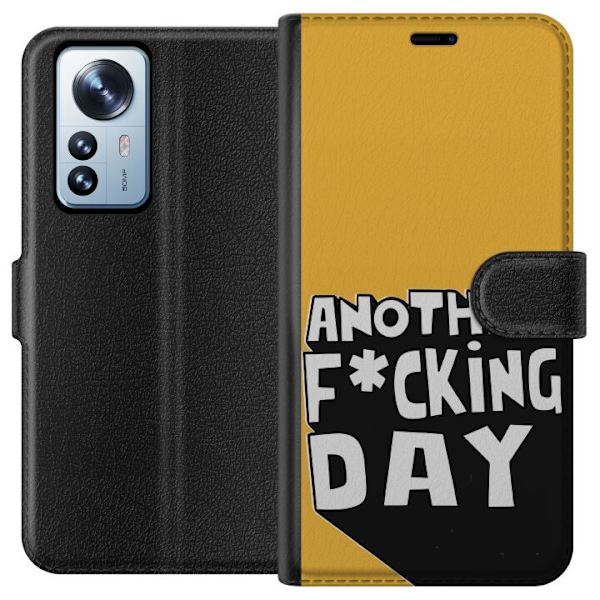 Xiaomi 12 Pro Lompakkokotelo Another Day Tekstimotiivi Huumori Katumuoti Graafinen Rohkea Tyyli Suosittu Elämäntapa Kaupunkimuoti Design