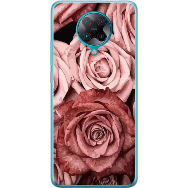 Xiaomi Poco F2 Pro Läpinäkyvä kuori Ruusut