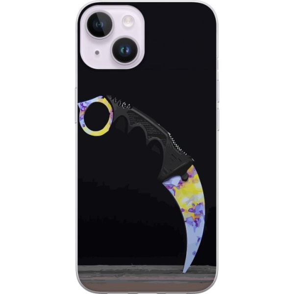 Apple iPhone 15 Plus Gennemsigtig cover Karambit / Butterfly /