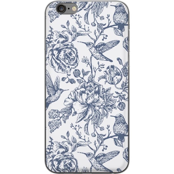 Apple iPhone 6 Plus Läpinäkyvä kuori Kukat & Linnut - Roman