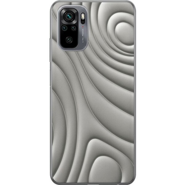 Xiaomi Redmi Note 10S Läpinäkyvä kuori Hopea-aallot