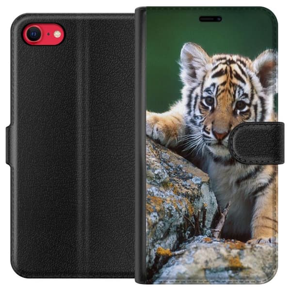 Kompatibelt Lommeboketui til Apple iPhone 8 Tiger