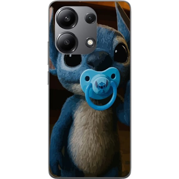 Xiaomi Redmi Note 13 4G Läpinäkyvä kuori Stitch & Napp - vauvateema söpöllä hahmolla