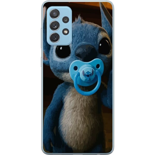 Samsung Galaxy A52 5G Läpinäkyvä kuori Stitch & Napp - vauvateema söpöllä hahmolla
