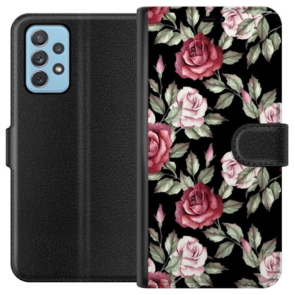 Samsung Galaxy A52 5G Tegnebogsetui Blomster