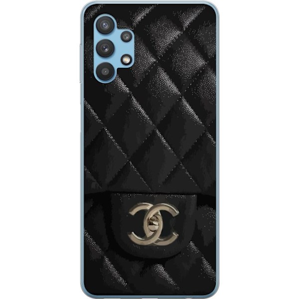 Samsung Galaxy A32 5G Genomskinligt Skal Chanel Black