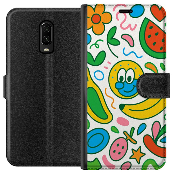 OnePlus 6T Tegnebogsetui Sommerfugle Slør