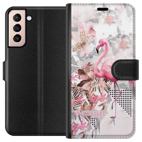 Samsung Galaxy S21 Plånboksfodral Flamingo