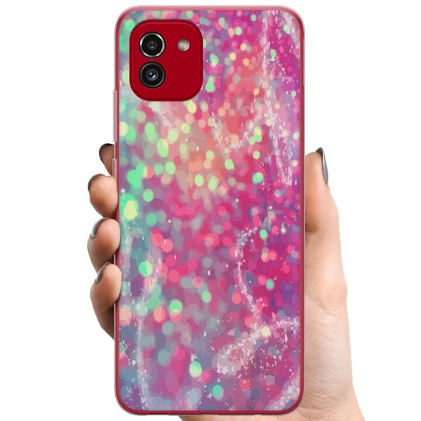 Samsung Galaxy A03 TPU Matkapuhelimen kuori Kimalteleva