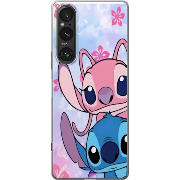 Sony Xperia 1 VI Genomskinligt Skal Stitch & Angel