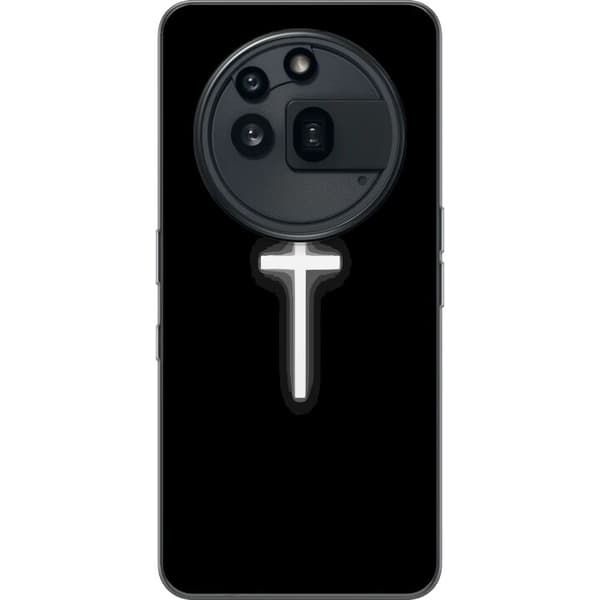 Kompatibel Mobilcover til Nothing Phone (3a) Pro Lysande vitt kors sort