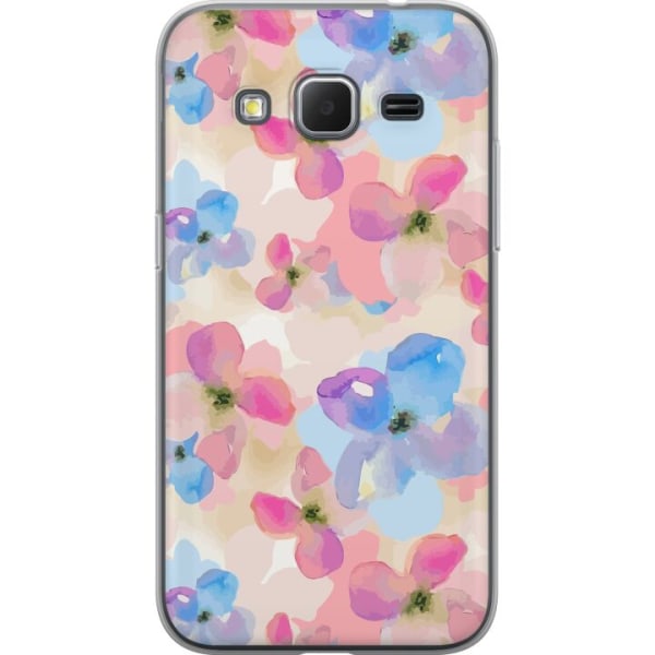 Samsung Galaxy Core Prime Gennemsigtig cover Blomsterlykke