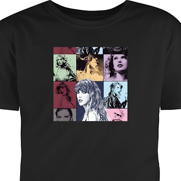 Barn-T-shirt | Bekväm T-shirt för Barn Taylor Swift svart 9-11 År