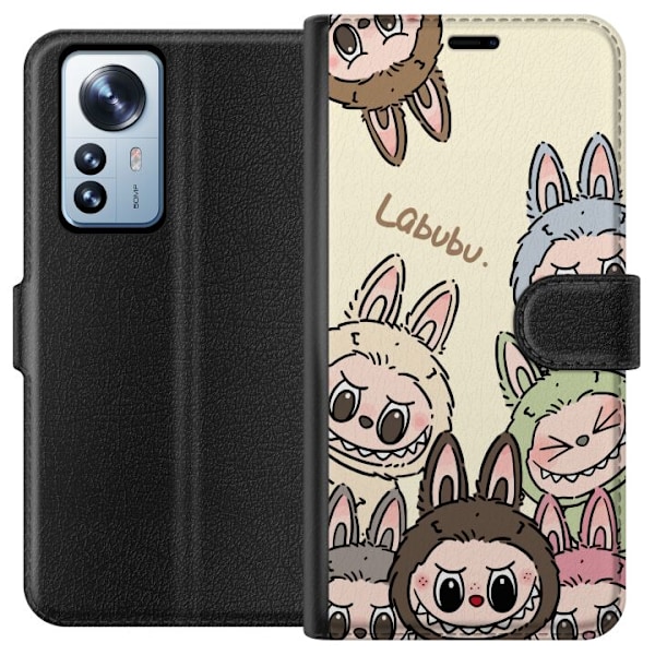 Xiaomi 12 Pro Lompakkokotelo Labubu Pastel Collection