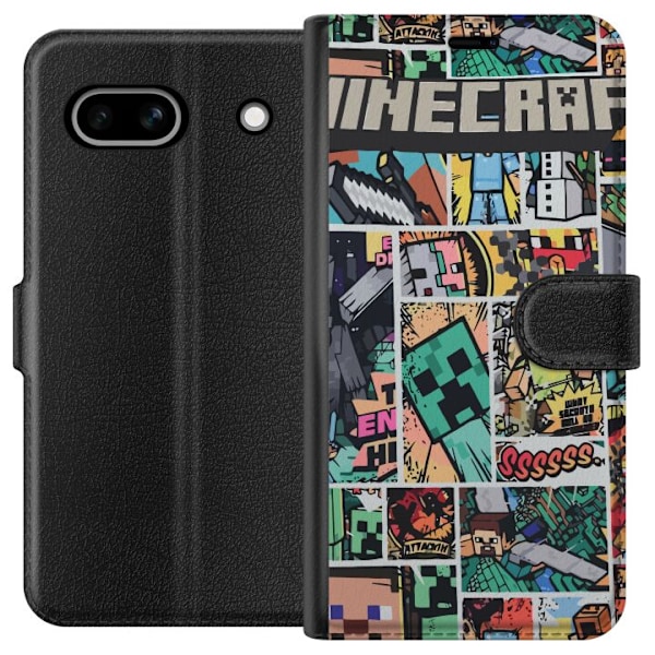Google Pixel 7a Tegnebogsetui Minecraft Kunst