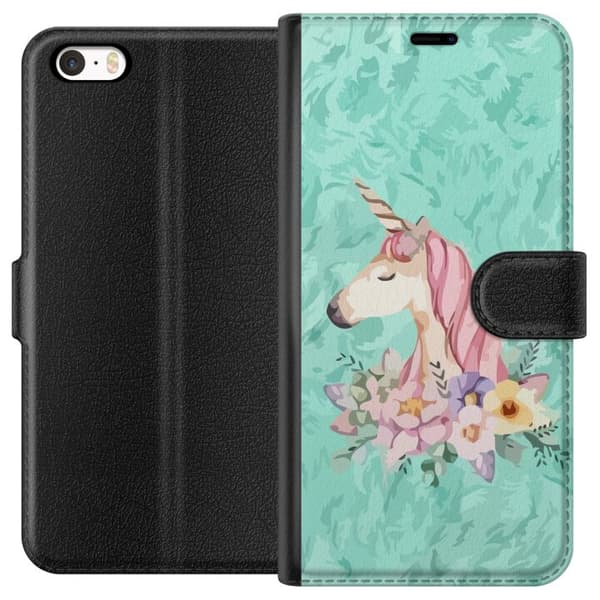Kompatibelt Plånboksfodral till Apple iPhone SE (2016) Unicorn