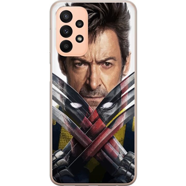 Samsung Galaxy A23 Läpinäkyvä kuori Deadpool & Wolverine