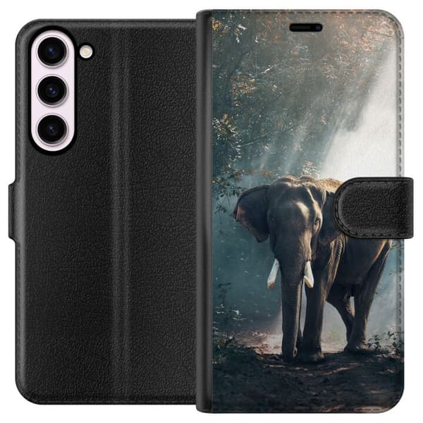Kompatibelt Plånboksfodral till Samsung Galaxy S23+ Elefant