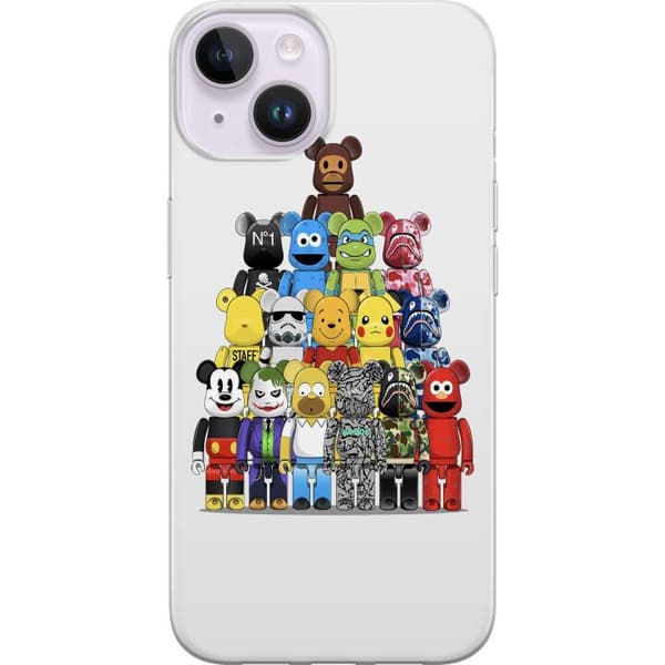 Kompatibelt Mobildeksel til Apple iPhone 14 Bearbrick