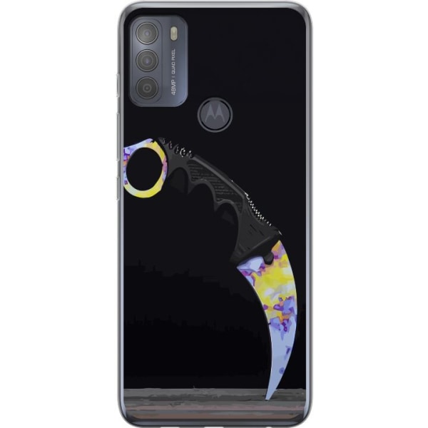 Motorola Moto G50 Genomskinligt Skal Karambit / Butterfly / M9