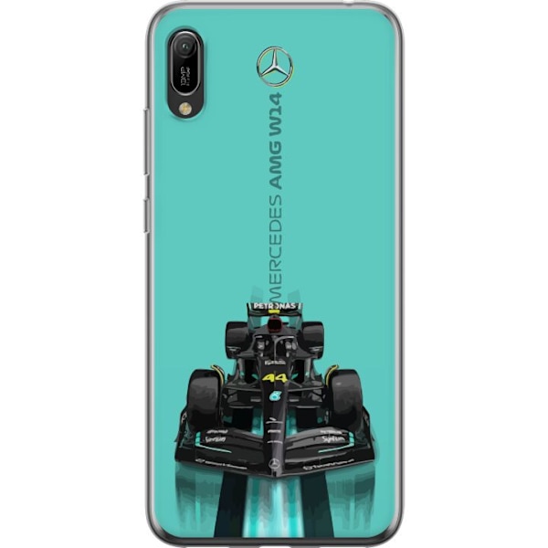 Huawei Y6 Pro (2019) Genomskinligt Skal Mercedes F1