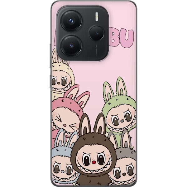 Xiaomi Redmi Note 14 Gennemsigtig cover Labubu Classics