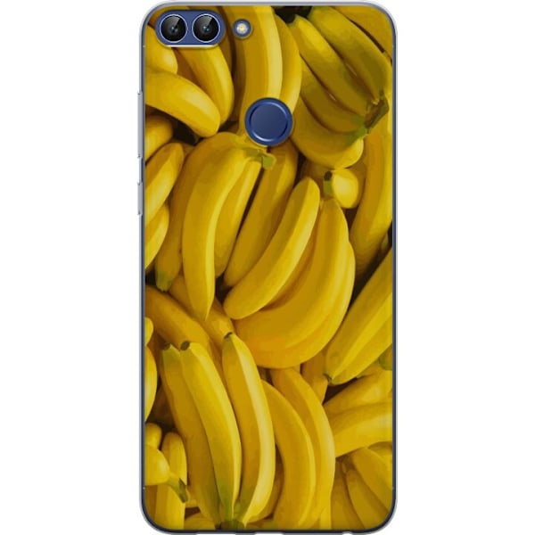 Huawei P smart Genomskinligt Skal Banana Pattern – lekfullt mönster med gula bananer