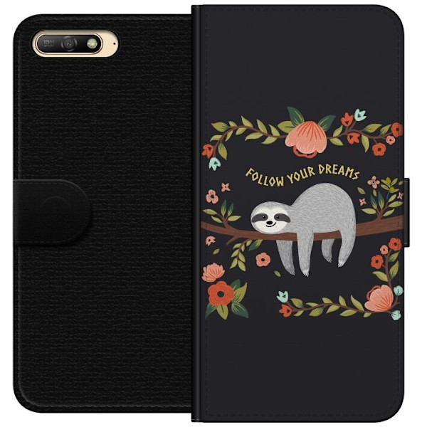 Huawei Y6 (2018) Tegnebogsetui Visdomsdværg