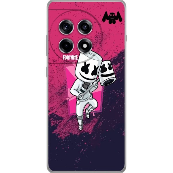 OnePlus 12R Läpinäkyvä kuori Marshmello Fortnite Skin Emote Gaming DJ Hahmo Suosittu Aihe Lapsi Nuori Trendi