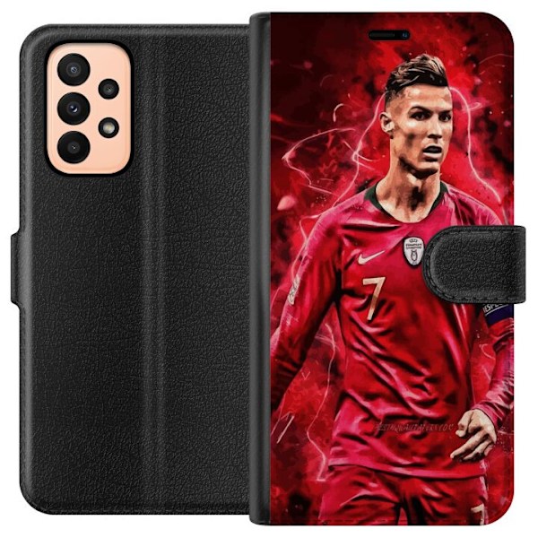Samsung Galaxy A23 Tegnebogsetui Ronaldo Færdigheder - CR7 Design for Ægte Fans