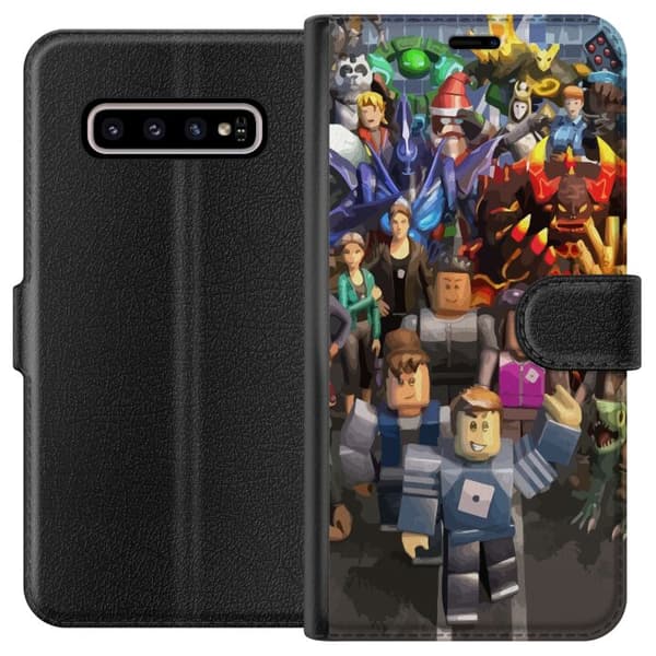 Kompatibel Tegnebogsetui til Samsung Galaxy S10+ Roblox