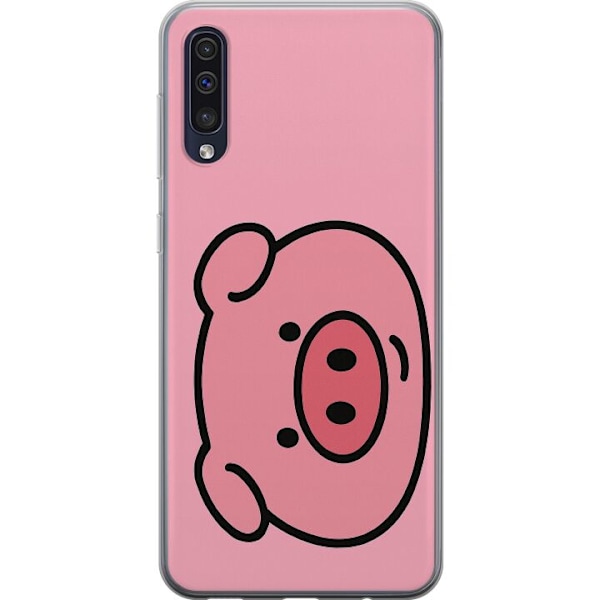 Samsung Galaxy A50 Läpinäkyvä kuori Kawaii Piggy