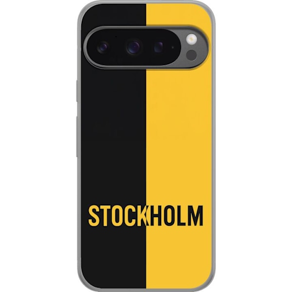 Google Pixel 9 Pro XL Gennemsigtig cover Stockholm – fodbold