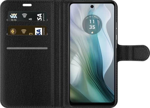 Kompatibel Tegnebogsetui til Motorola Moto E14 Blå tranegård blå