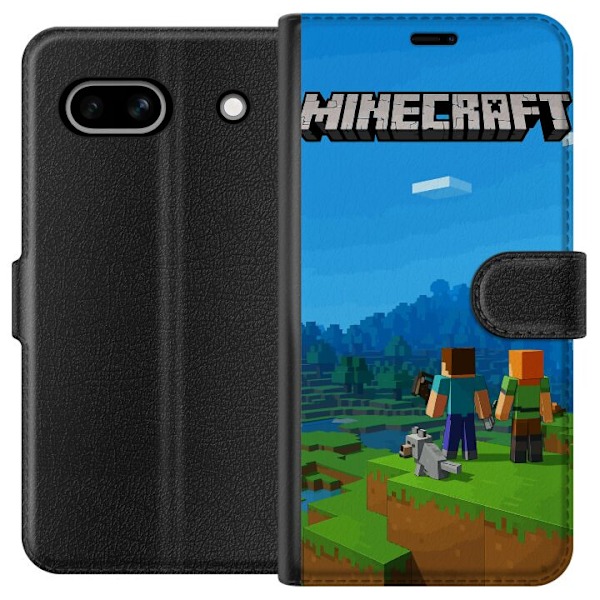 Google Pixel 7a Plånboksfodral Minecraft Key Art
