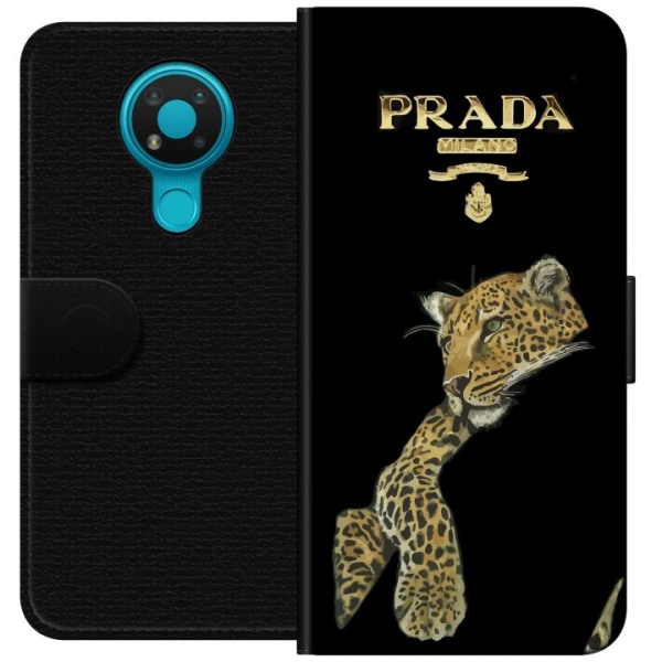 Nokia 3.4 Lommeboketui Prada Leopard