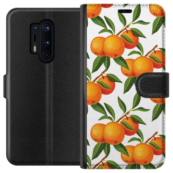 Kompatibelt Plånboksfodral till OnePlus 8 Pro Apelsin
