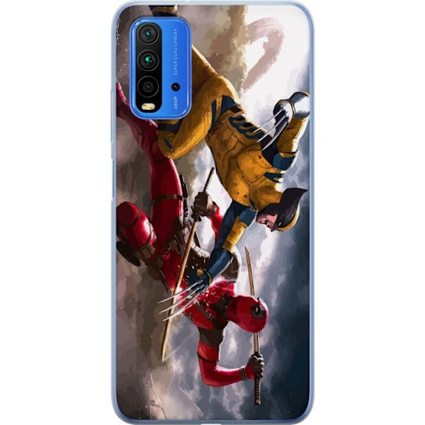 Xiaomi Redmi Note 9 4G Genomskinligt Skal Wolverine Deadpool