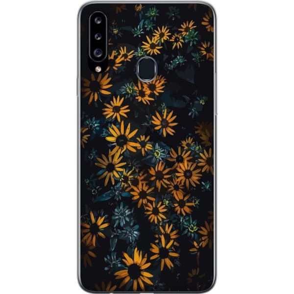 Kompatibelt Mobildeksel til Samsung Galaxy A20s Blomster