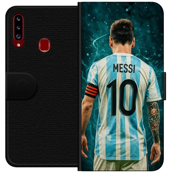 Samsung Galaxy A20s Tegnebogsetui Messi