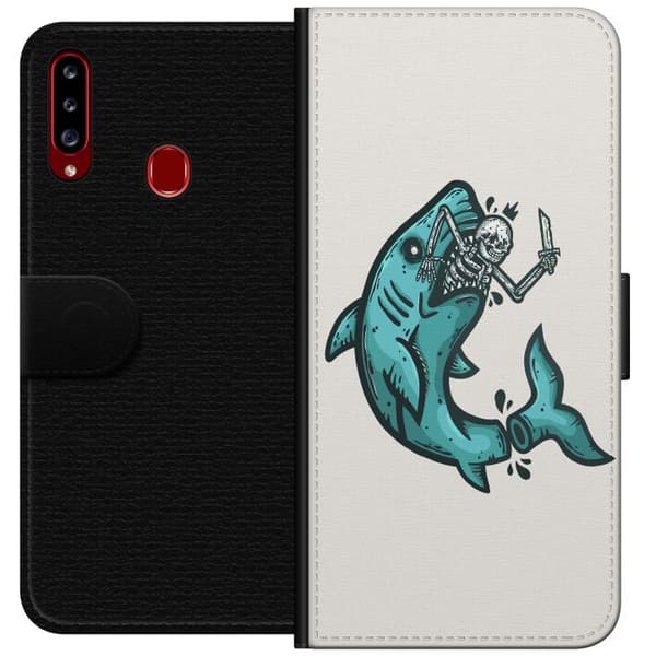 Kompatibelt Plånboksfodral till Samsung Galaxy A20s Jag lever, Not!