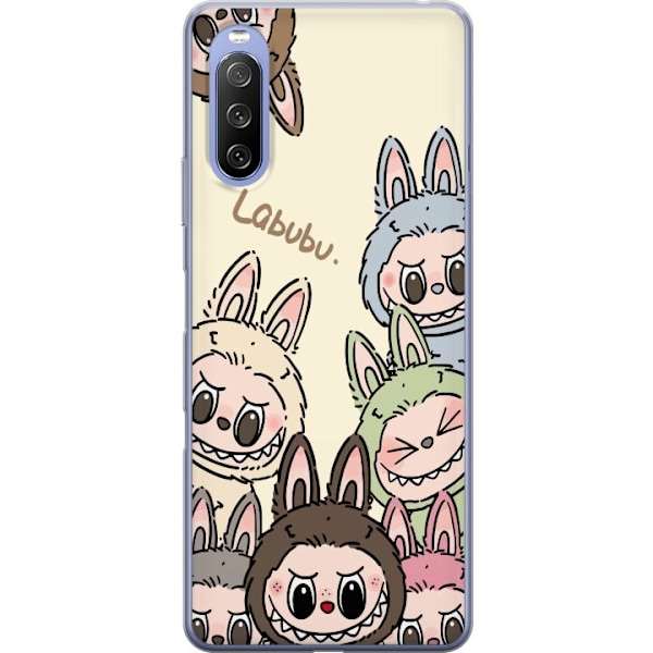 Sony Xperia 10 III Läpinäkyvä kuori Labubu Pastel Collection