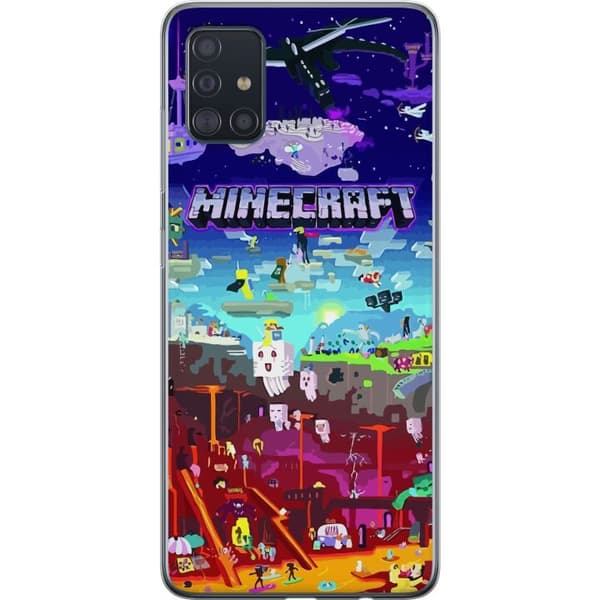 Kompatibelt Mobilskal till Samsung Galaxy A51 MineCraft