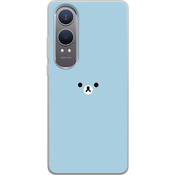 OnePlus Nord CE4 Lite Gennemsigtig cover Blå bamse