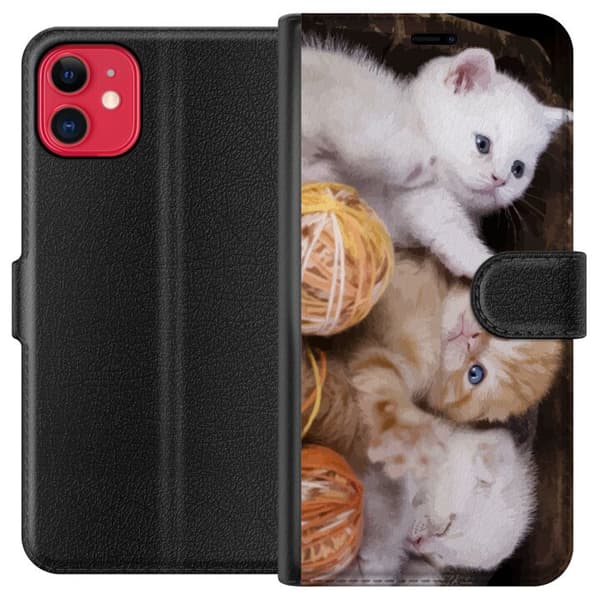 Kompatibel Tegnebogsetui til Apple iPhone 11 Katte