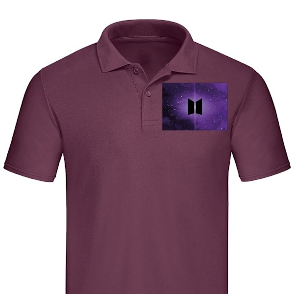 Poloshirt til Voksen | Elegant Poloshirt BTS Bordeaux Medium